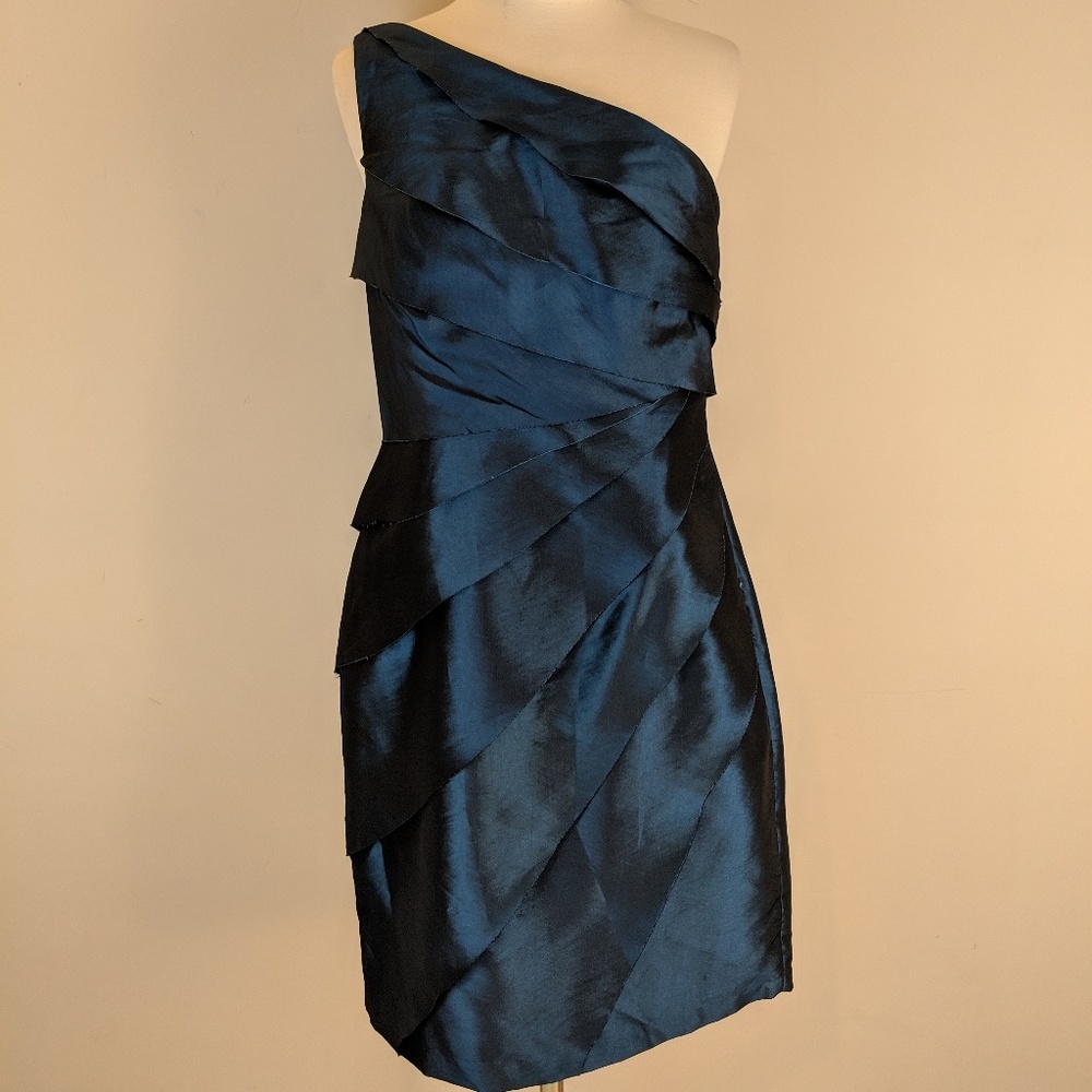 London Times • Blue One Shoulder Dress [Gowns]